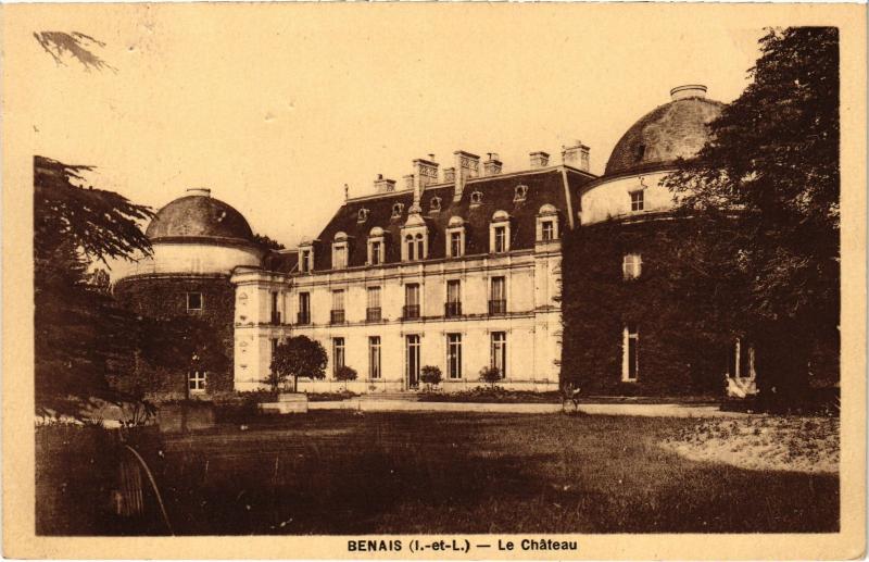 Carte postale ancienne Benais le chateau à Benais