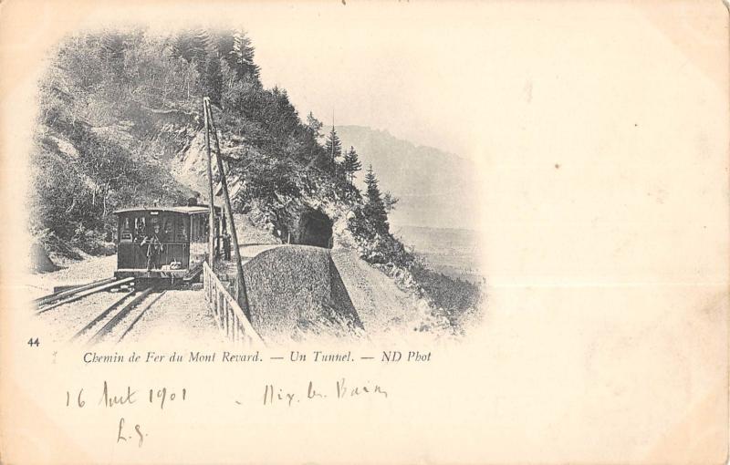 Carte postale ancienne Chemin De Fer Du Mont Revard - Un Tunnel   - Train