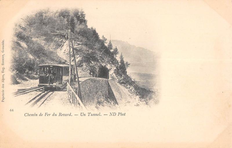 Carte postale ancienne Chemin De Fer Du Revard - Un Tunnel  - Train