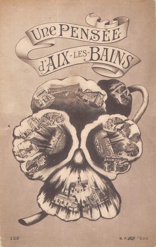 Carte postale ancienne Une Pensee D'Aix Les Bains à Aix-les-Bains