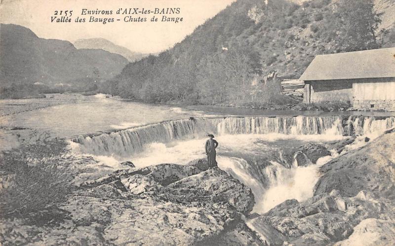 Carte postale ancienne Environs D'Aix Les Bains - Vallee Des Bauges - Chutes De Bange à Aix-les-Bains