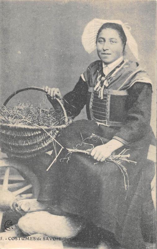 Carte postale ancienne Costumes De Savoie - Jarrier à Jarrier