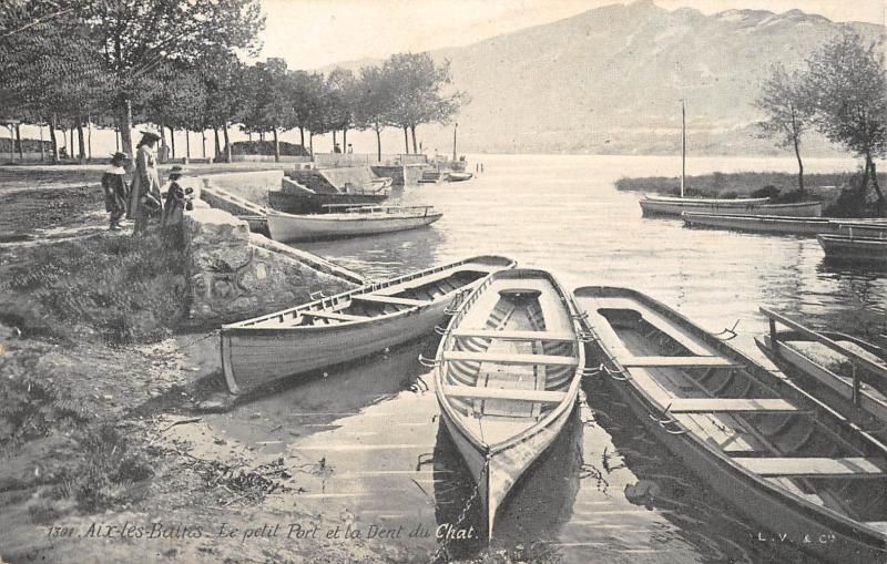 Carte postale ancienne Aix Les Bains - Le Petit Port à Aix-les-Bains