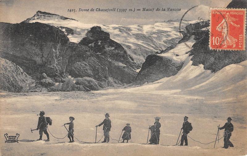 Carte postale ancienne Dome De Chasseforet - Massif De La Vanoise