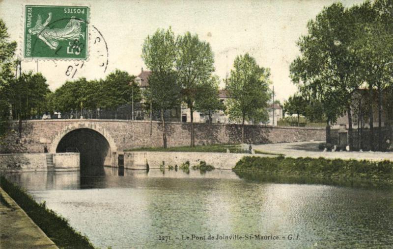 Carte postale ancienne Le Pont de Joinville Saint-Maurice à Saint-Maurice