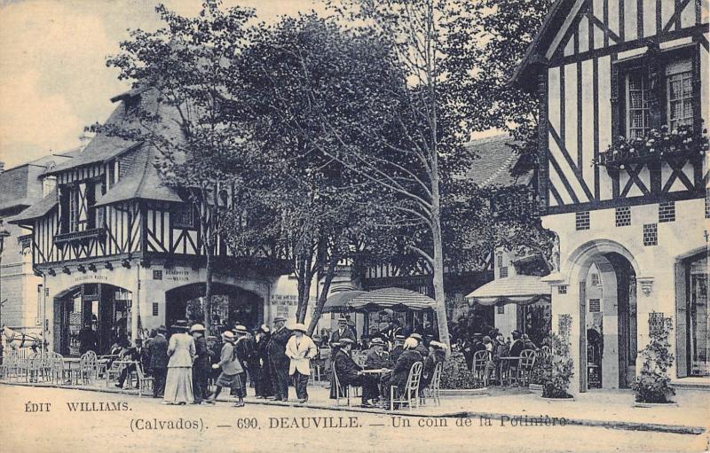 Carte postale ancienne Deauville - Un Coin De La Potiniere à Deauville