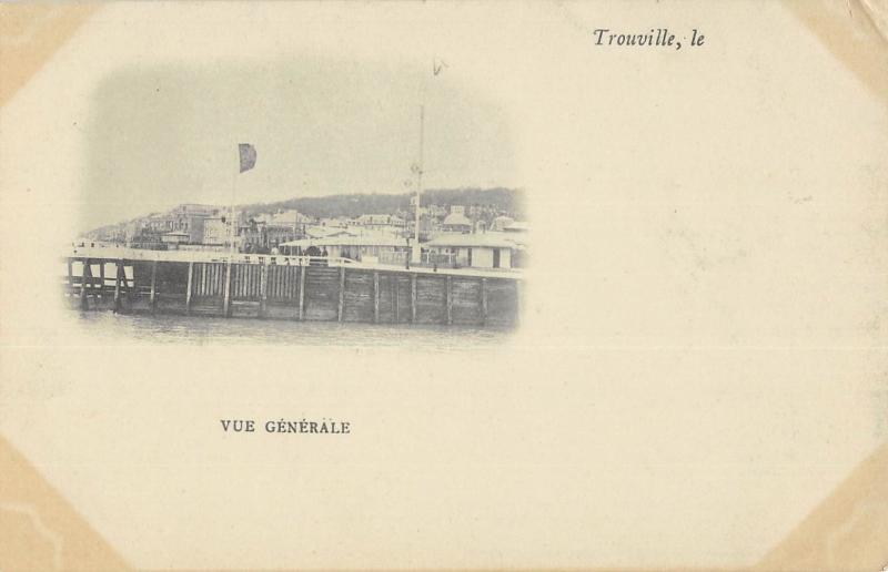 Carte postale ancienne Trouville - Vue Generale - Cpa Precurseur - Cpa Au Nuage