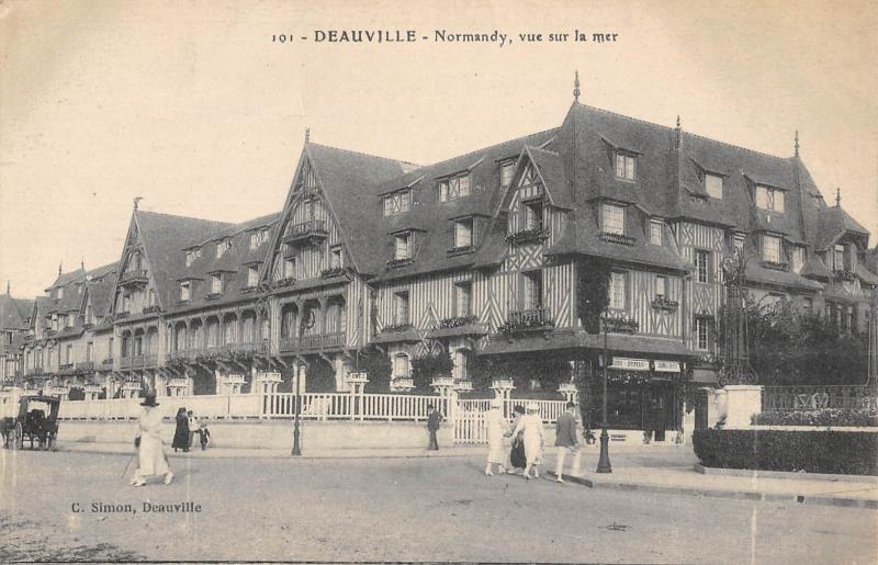 Carte postale ancienne Deauville - Normandy - Vue Sur La Mer à Deauville