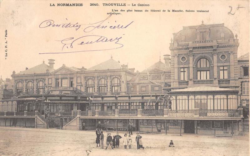 Carte postale ancienne Trouville - Le Casino