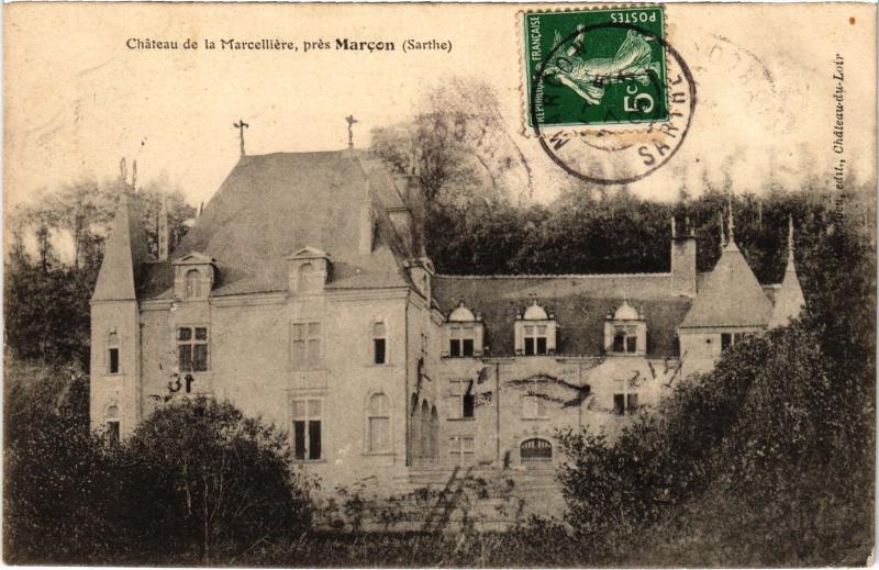Carte postale ancienne Marcon Chateau de la Marcelliere