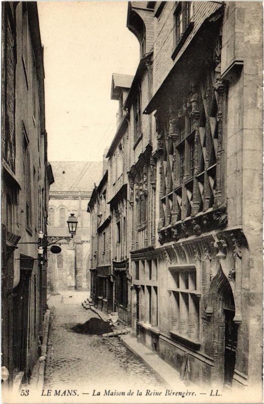 Carte postale ancienne Le Mans Maison de la Reine Berengere au Mans