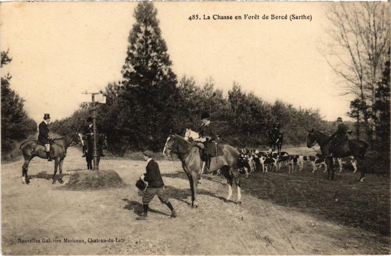 Carte postale ancienne Foret de Berce la Chasse
