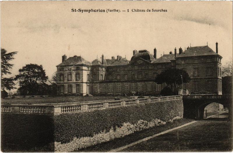 Carte postale ancienne St Symphoiren Chateau de Sourches