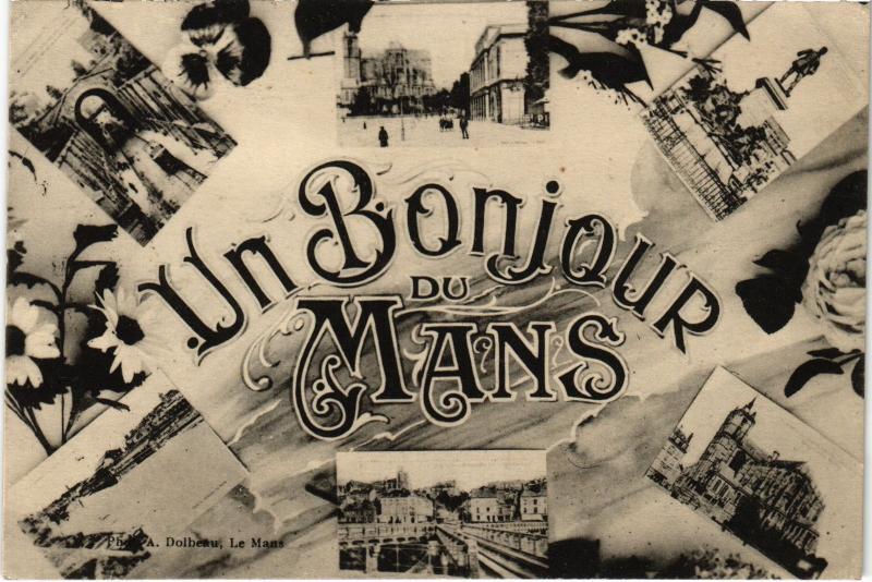 Carte postale ancienne Le Mans souvenir au Mans