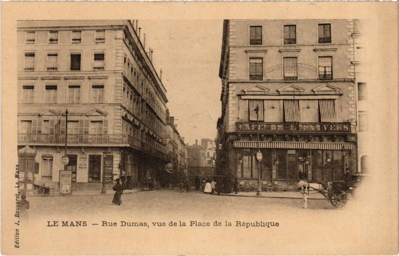 Carte postale ancienne Le Mans Rue Dumas au Mans