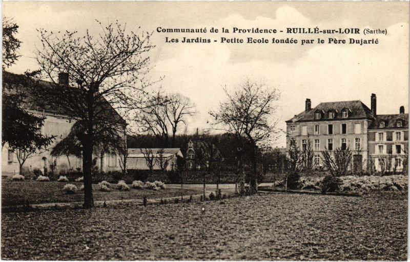 Carte postale ancienne Ruille les jardins