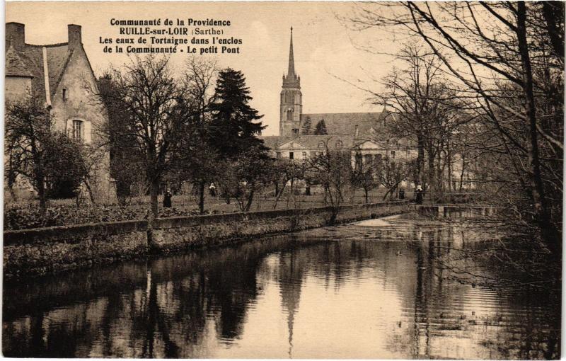 Carte postale ancienne Ruille le petit pont