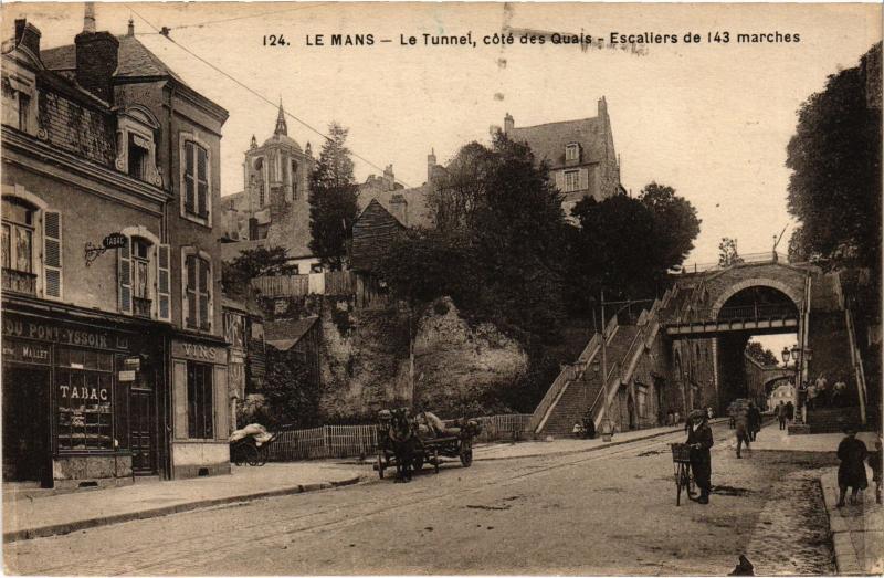 Carte postale ancienne Le Mans le Tunnel au Mans