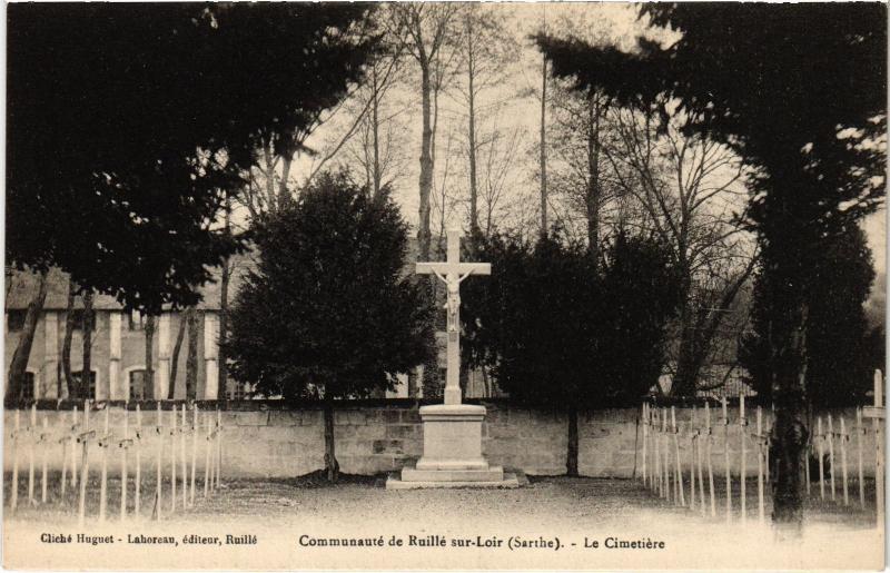 Carte postale ancienne Ruille le Cimetiere