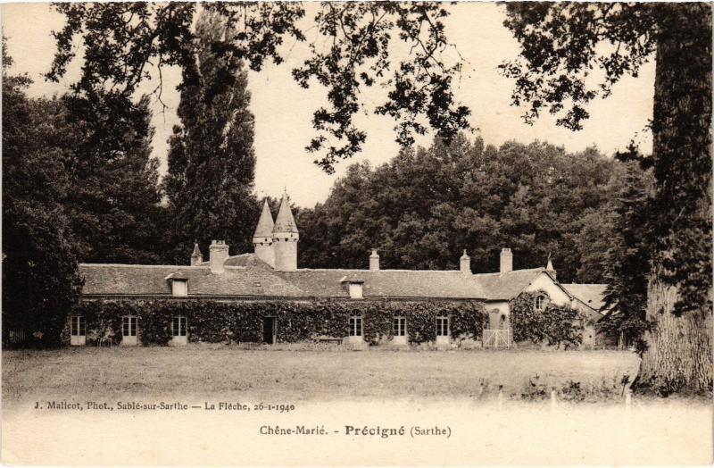 Carte postale ancienne Precigne Chene Marie