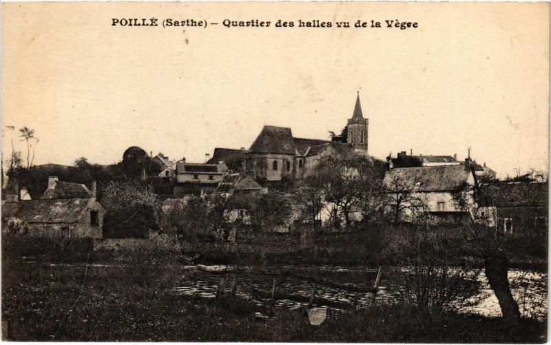 Carte postale ancienne Poille Quartier des halles