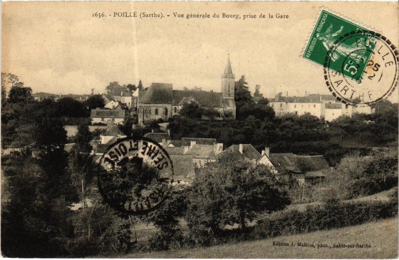 Carte postale ancienne Poille vue generale
