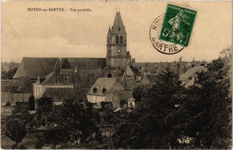 Carte postale ancienne Noyen vue partielle