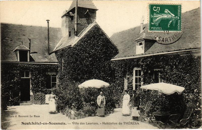 Carte postale ancienne Neufchatel Villa des Lauriers