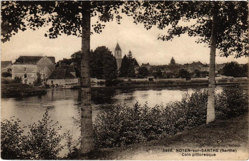 Carte postale ancienne Noyen coin pittoresque