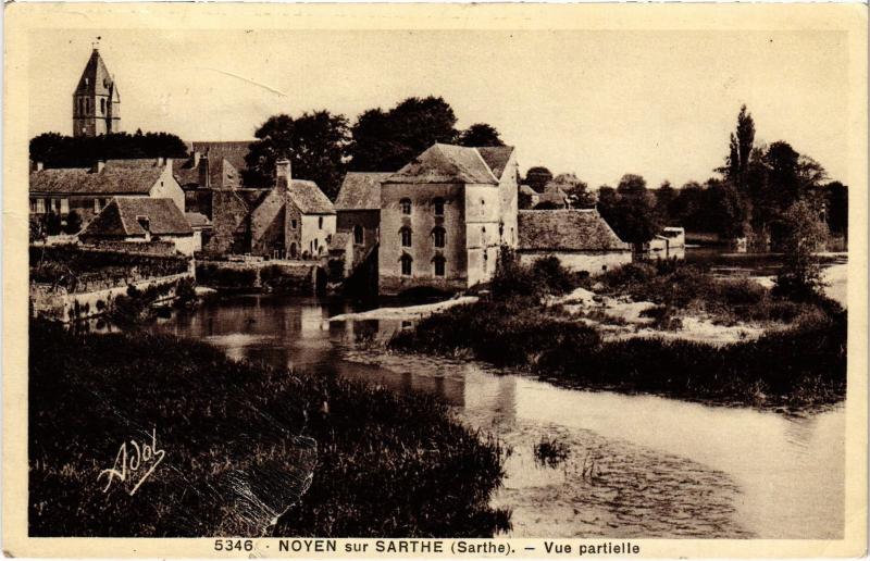 Carte postale ancienne Noyen vue partielle