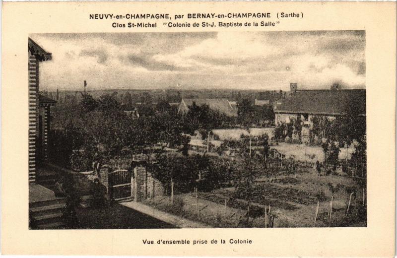 Carte postale ancienne Neuvy vue d'ensemble