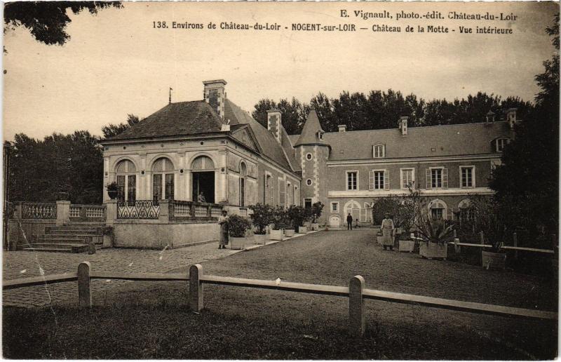 Carte postale ancienne Nogent Chateau de La Motte