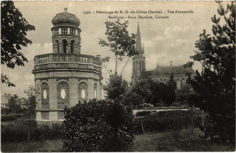 Carte postale ancienne Pelerinage de N.-D. du Chene vue d'ensemble