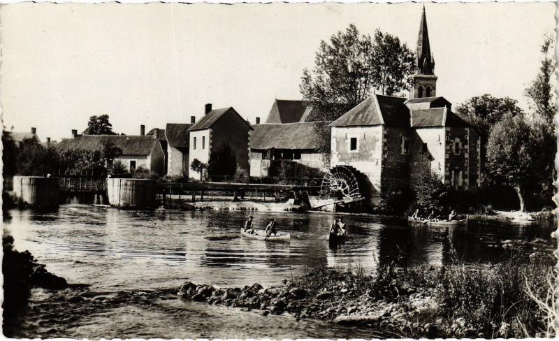 Carte postale ancienne Nogent le Barrage et le Moulin