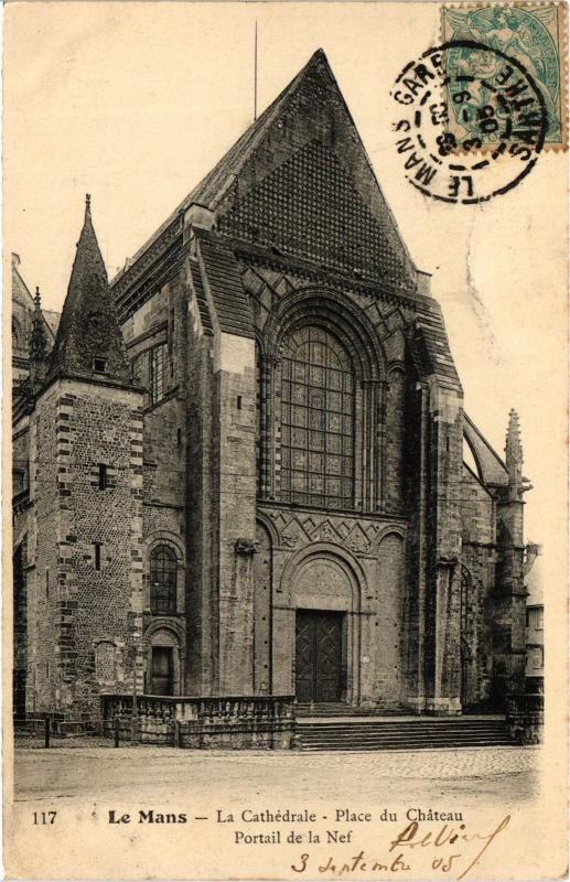 Carte postale ancienne Le Mans la cathedrale au Mans