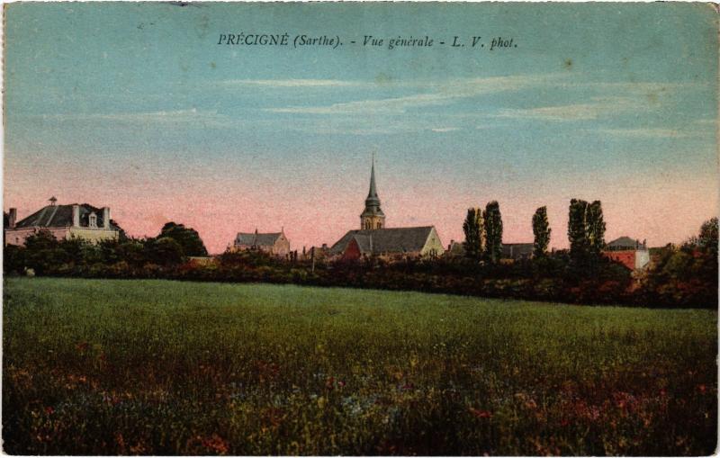 Carte postale ancienne Precigne vue generale