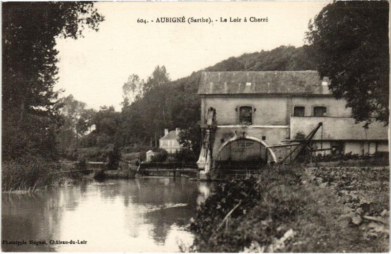 Carte postale ancienne Aubigne le Loir a Cherre