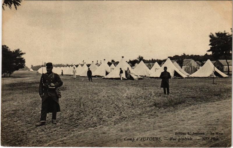 Carte postale ancienne Camp d'Auvours vue generale