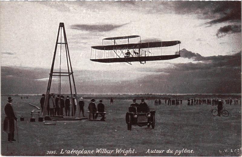 Carte postale ancienne Aeroplane Wilbur Wright