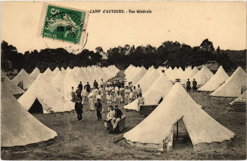 Carte postale ancienne Camp d'Auvours vue generale