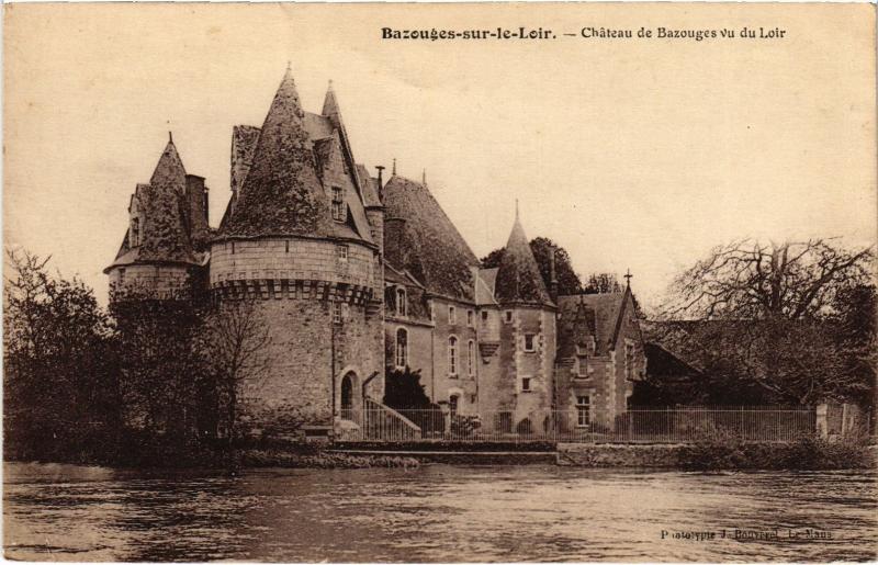 Carte postale ancienne Bazouges le chateau