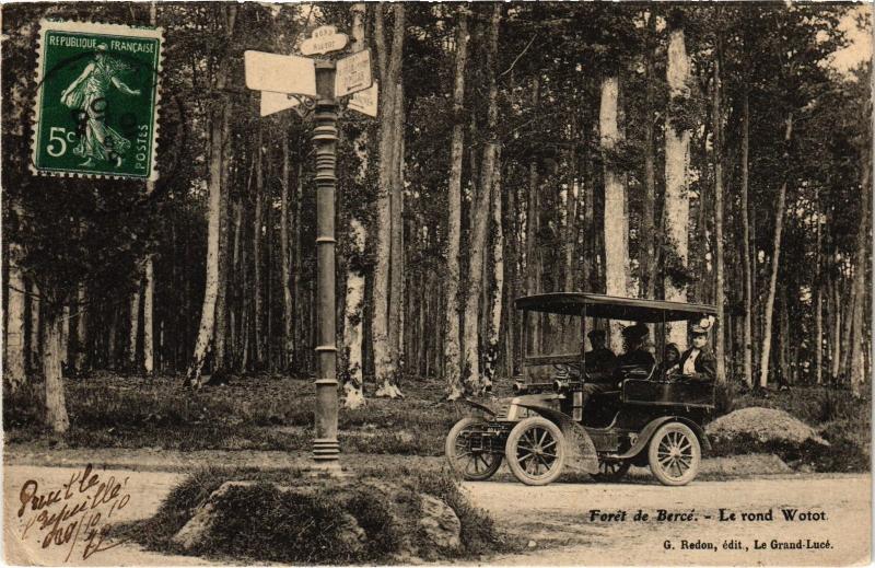 Carte postale ancienne Foret de Berce le rond Wotot