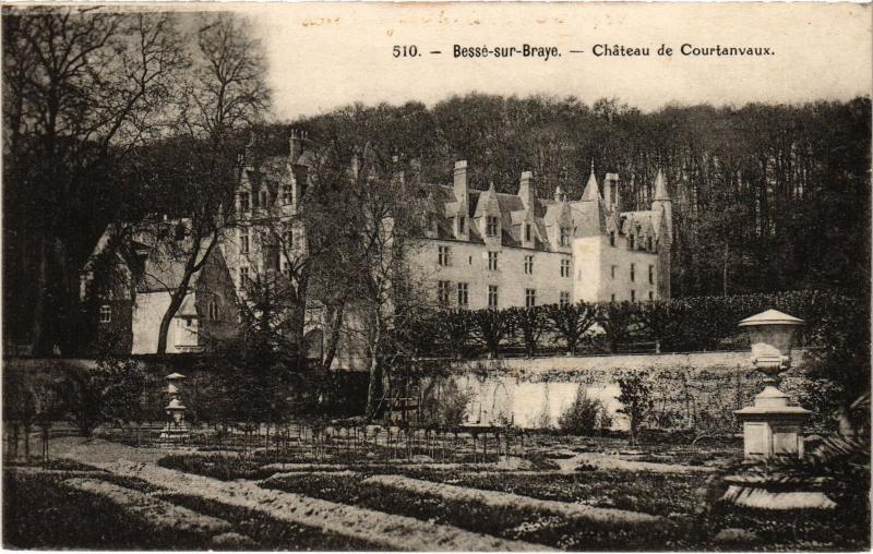 Carte postale ancienne Besse Chateau de Courtanvaux