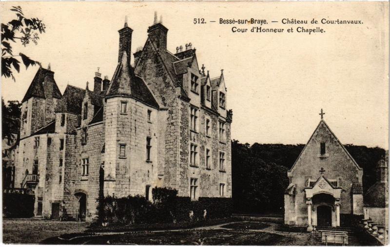 Carte postale ancienne Besse Chateau de Courtanvaux