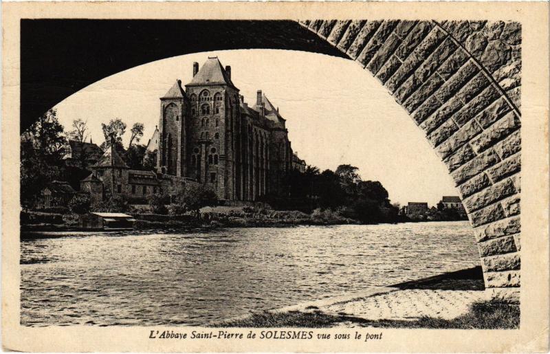 Carte postale ancienne Solesmes Abbaye Saint-Pierre à Solesmes