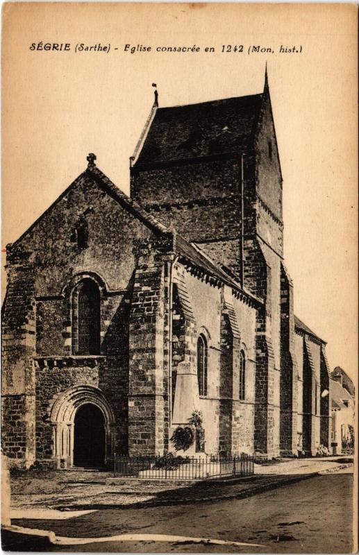 Carte postale ancienne Segrie eglise