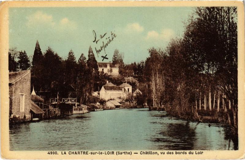 Carte postale ancienne La Chartre sur le Loir Chatillon à La Chartre-sur-le-Loir