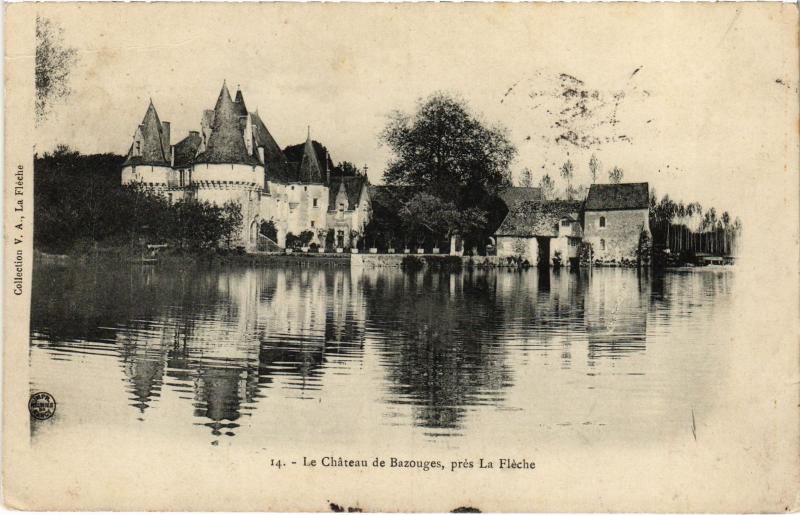 Carte postale ancienne Bazouges le chateau