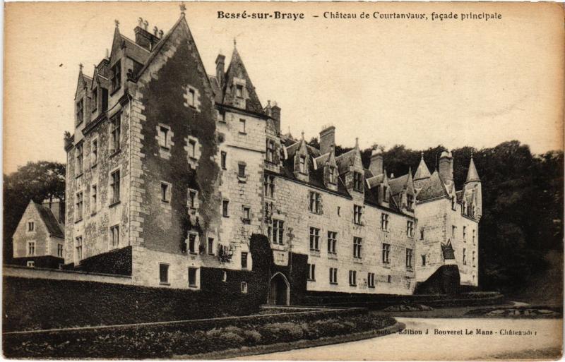 Carte postale ancienne Besse Chateau de Courtanvaux