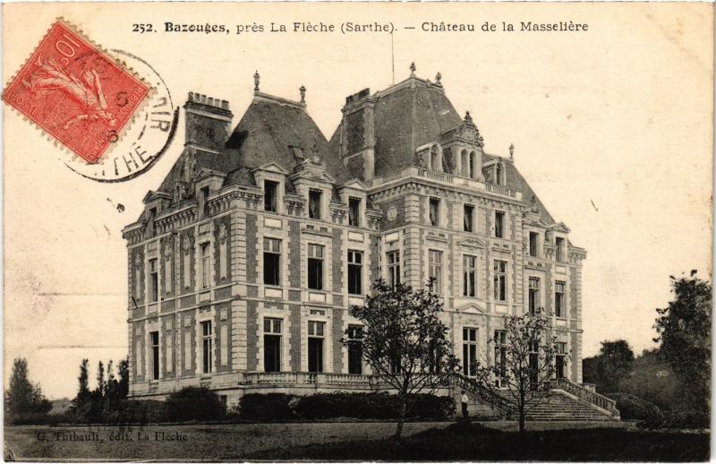 Carte postale ancienne Bazouges Chateau de la Masseliere